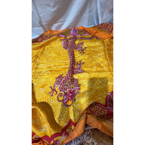Cartier Silk Double Dragon Scarf/ Shawl 34"must de Cartier Scarf LE DRAGON MYSTE